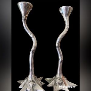 Empire by Figi Pewter Candle Sticks